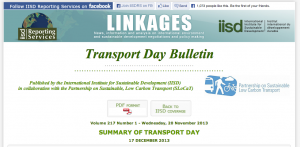 SUMMARY OF TRANSPORT DAY November 17th 2013 Warsaw SUMMARY OF TRANSPORT DAY November 17th 2013 Warsaw